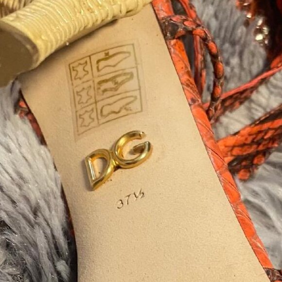 Dolce & Gabbana Women's "Keira" Python Exotic Ankle Strap Heels - Picture 11 of 16